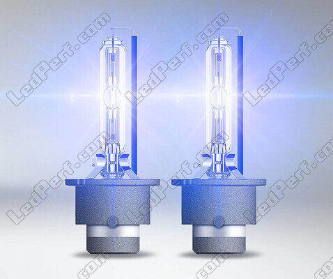 Luz azuladas de los Bombillas Xenón D2S Osram Xenarc Cool Blue Boost 7000K - 66240CBB-2HB