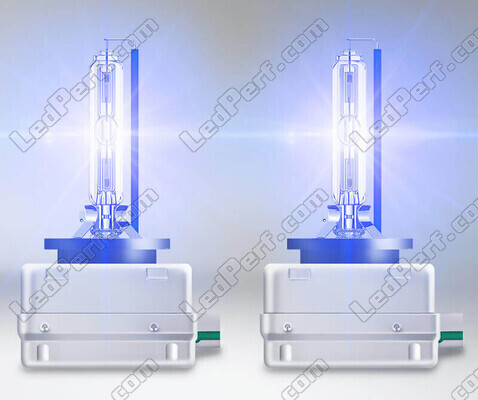 Luz azuladas de los Bombillas Xenón D3S Osram Xenarc Cool Blue Boost 7000K - 66340CBB-2HB