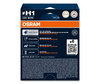 Pack de 2 bombillas H1 Osram Cool Blue Boost - 5 500K - 62150CBB-2HB