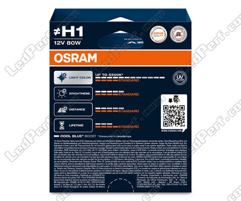 Pack de 2 bombillas H1 Osram Cool Blue Boost - 5 500K - 62150CBB-2HB