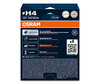 Pack de 2 bombillas H4 Osram Cool Blue Boost - 5500K - 62193CBB-2HB