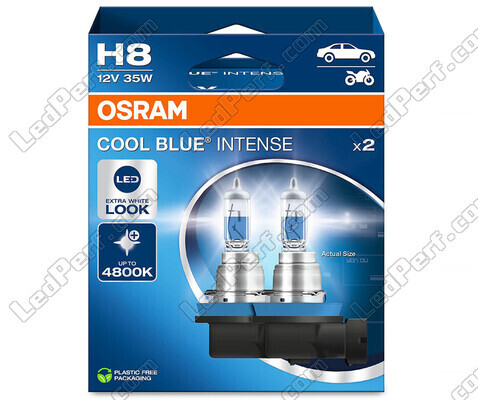 Par de bombillas Osram H8 Cool blue Intense Next Gen con efecto LED 4800K