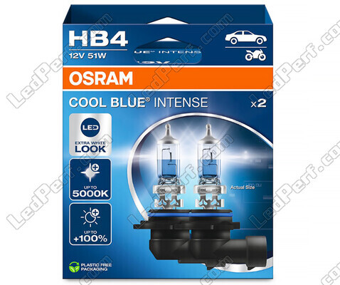 Par de bombillas Osram HB4 Cool blue Intense con efecto LED 5000K