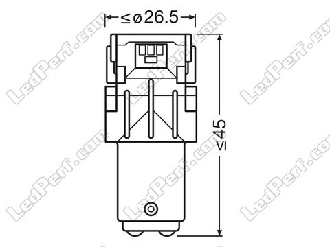 Bombillas de LED P21/5W Osram LEDriving® SL White 6000K - BAY15d