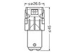 Bombillas de LED naranjas P21/5W Osram LEDriving® SL - BAY15d