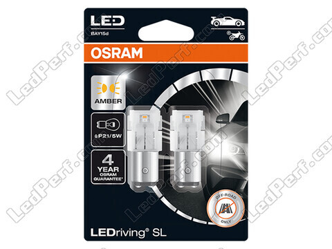 Bombillas de LED naranjas P21/5W Osram LEDriving® SL - BAY15d