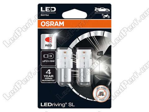 Bombillas de LED P21/5W Osram LEDriving® SL Rojas - BAY15d