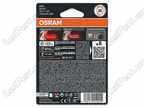 Bombillas de LED P21W Osram LEDriving® SL Rojas - BA15s