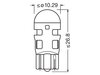 Bombillas de LED naranjas W5W / WY5W Osram LEDriving® SL - W2.1x9.5d