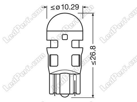 Bombillas de LED naranjas W5W / WY5W Osram LEDriving® SL - W2.1x9.5d