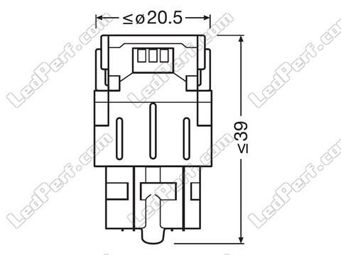 Bombillas de LED W21/5W Osram LEDriving® SL White 6000K - W3x16q