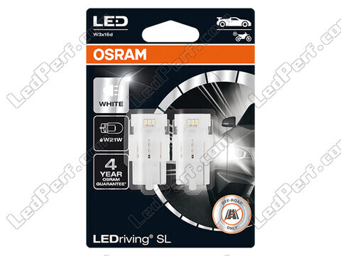 Bombillas de LED W21W Osram LEDriving® SL White 6000K - W3x16d