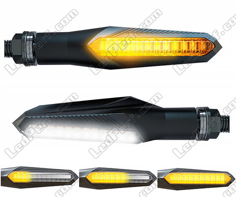 Intermitentes LED dinámicos 2 en 1 con luces diurnas integradas para Kawasaki ER-6N (2009 - 2011)