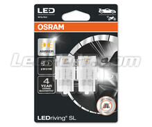Bombillas de LED naranjas W21W / WY21W Osram LEDriving® SL - W3x16d