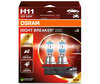 Pack de 2 lámparas H11 OSRAM Night Breaker® 220 - 64211NB220-2HB