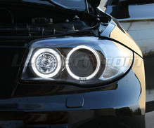 Pack angel eyes de LEDs (blanco puro) para BMW Serie 1 fase 2 - MTEC V3.0