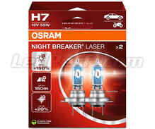 Pack de 2 bombillas H7 Osram Night Breaker Laser +150% - 64210NL-2HB